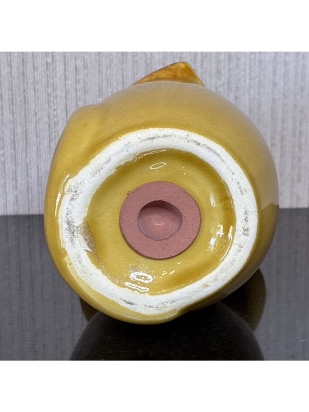 Vintage Gustin Mouse Parmesan Cheese Shaker Cheese Wedge Yellow Pottery Ceramic - Picture 7 of 9